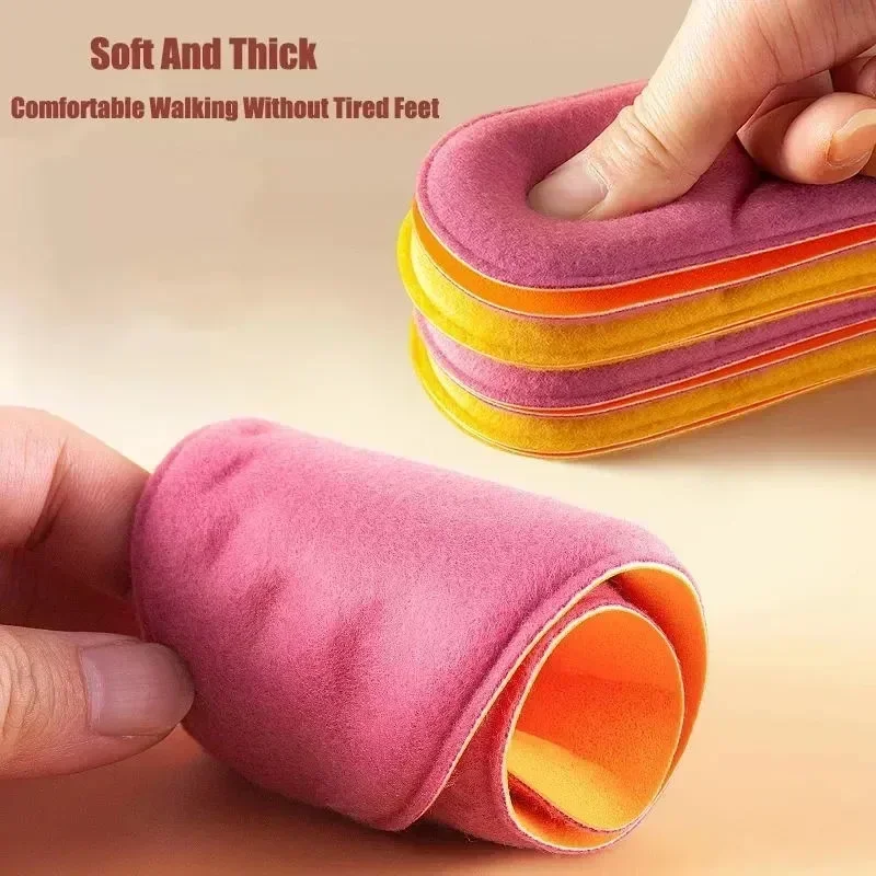 الشتاء الفراء الذاتي التدفئة النعال القدم الحرارية رشاقته نعل رغوة الذاكرة منصات الأحذية الأحذية الرياضية الدافئة إدراج للنساء الرجال [ص