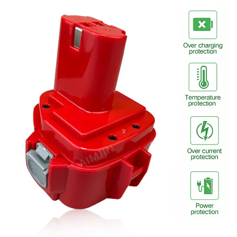 

Replacement Battery for Makita 12V 4.8Ah Ni MH Rechargeable Battery Power Tools Bateria PA12 1220 1222 1235 1233S 6271D L50