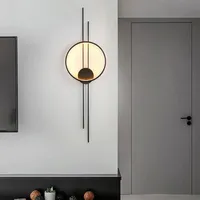 Modern light luxury strip wall lamp Nordic creative personality living room bedroom wall lamp bedside minimalist aisle lamp
