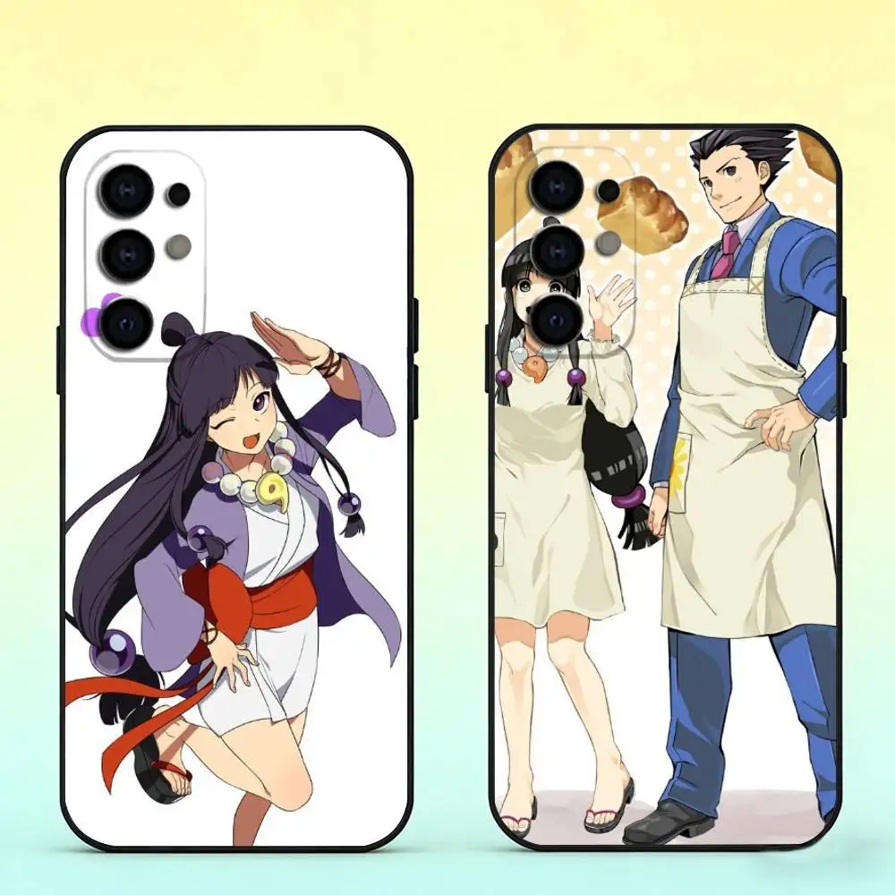 Coque de téléphone Anime Ace A- Attorney pour Samsung S25, S24, S21, S22, S23, S30, Ultra, S20, Plus, Fe, en silicone souple noir