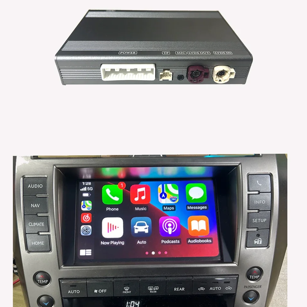 Wireless Apple Carplay for Lexus GX460 2015-2021 Mirror Link Radio Car Play Original Screen to Upgrade Android Auto Interface