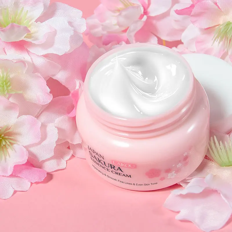 

LAIKOU 60g Japan Sakura Essence Face Cream Cherry Blossom Facial Cream Moisturizing Brighten Nourish Korean Skin Care