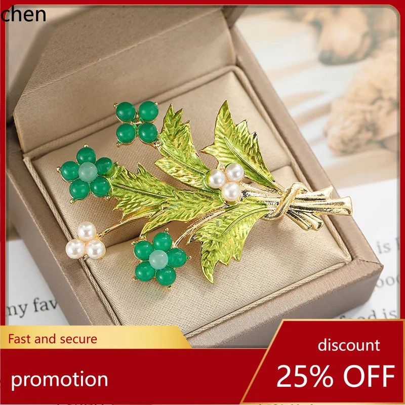 

YFY Fashionable Bouquet Brooch, Stylish and Unique Pearl Brooch for Suits