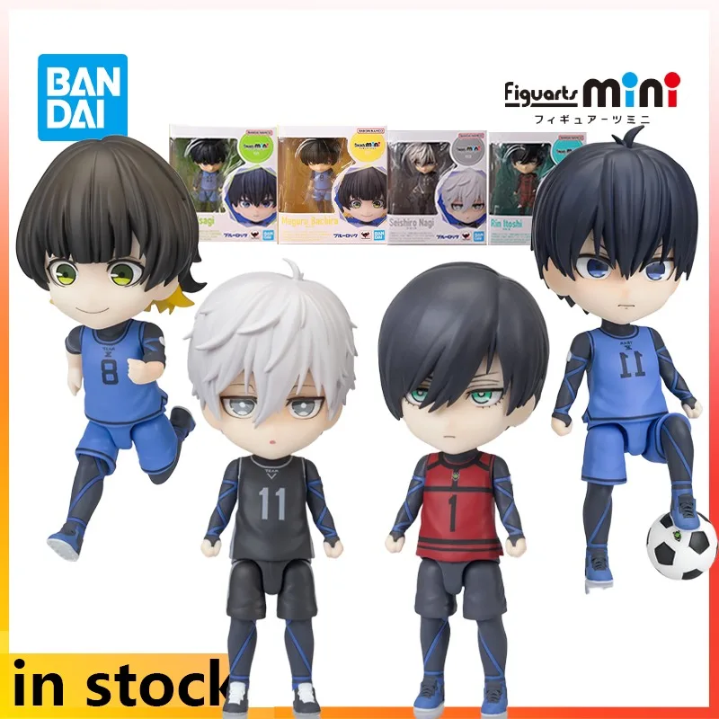 Bandai Seri Mini Figuarts Asli Mainan Model Figur Aksi Anime Penjara Biru Hadiah Ornamen Model Koleksi untuk Anak Laki-laki