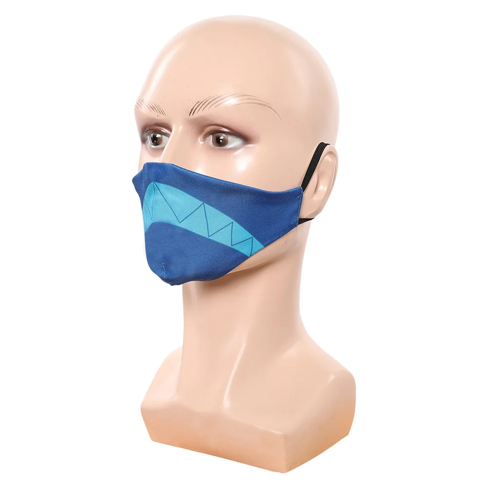 تمويه الجحيم نزل 2 ألاستور تأثيري قناع أزرق زي الملحقات ملابس السجن الدعائم ملابس الهالوين حفلة كرنفال