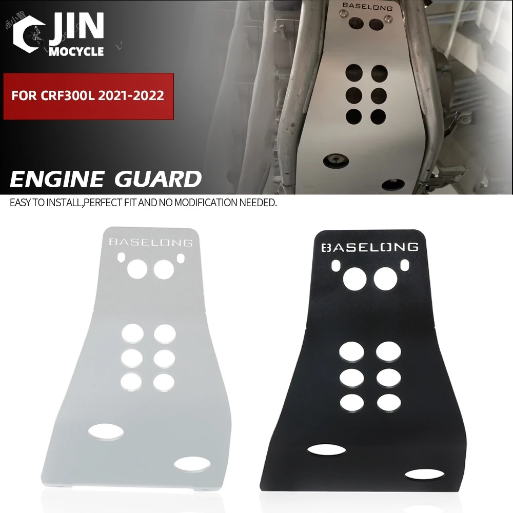

Для HONDA CRF300L CRF 300 L 2021 2022 2023 2024 2025 Аксессуары для мотоциклов Защитная пластина Bash Защитная крышка рамы двигателя