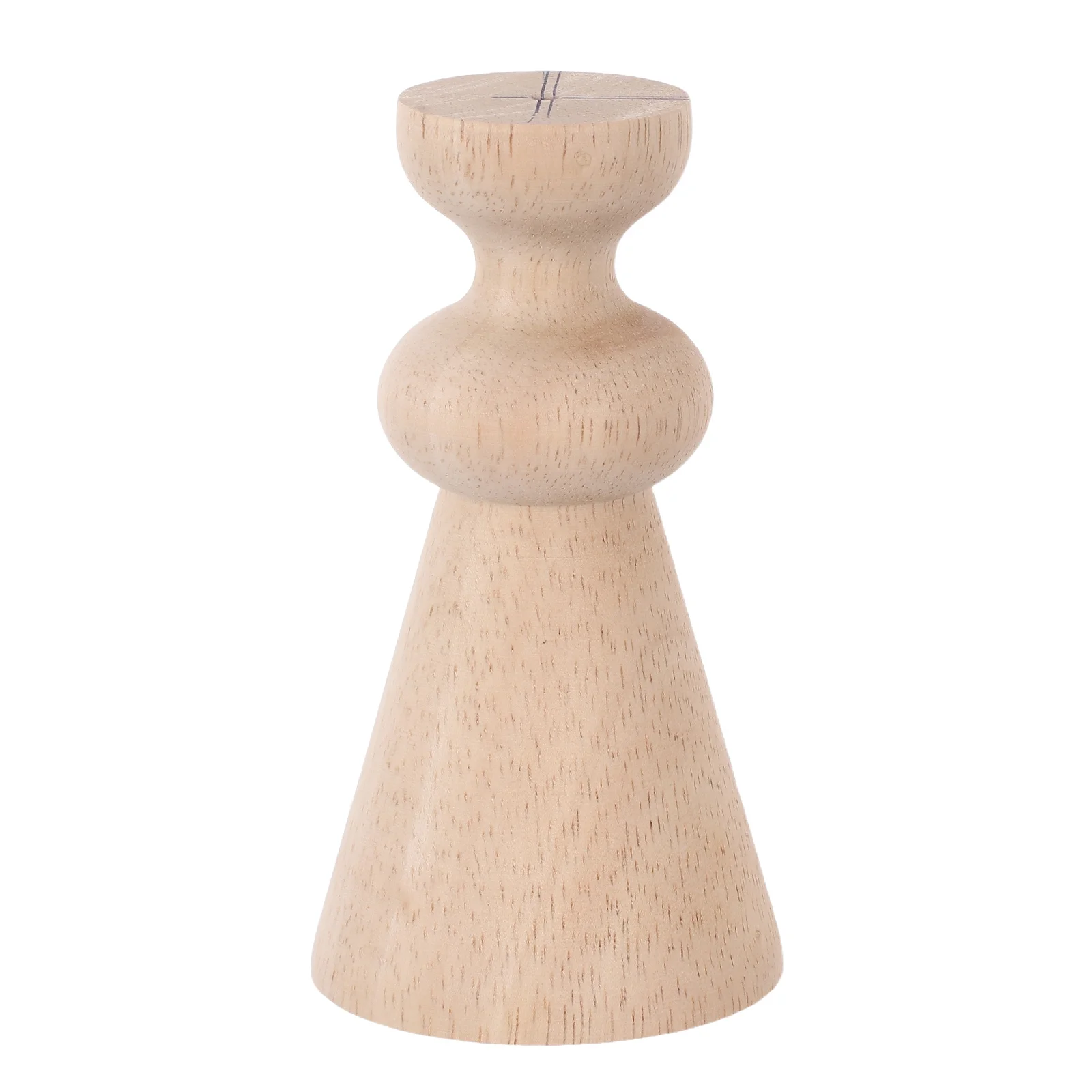 

French Style Wood Finials 5.11" Tall Unfinished Wooden Spindles For Staircase Balusters Bed Post Curtain Rod Ends Diy