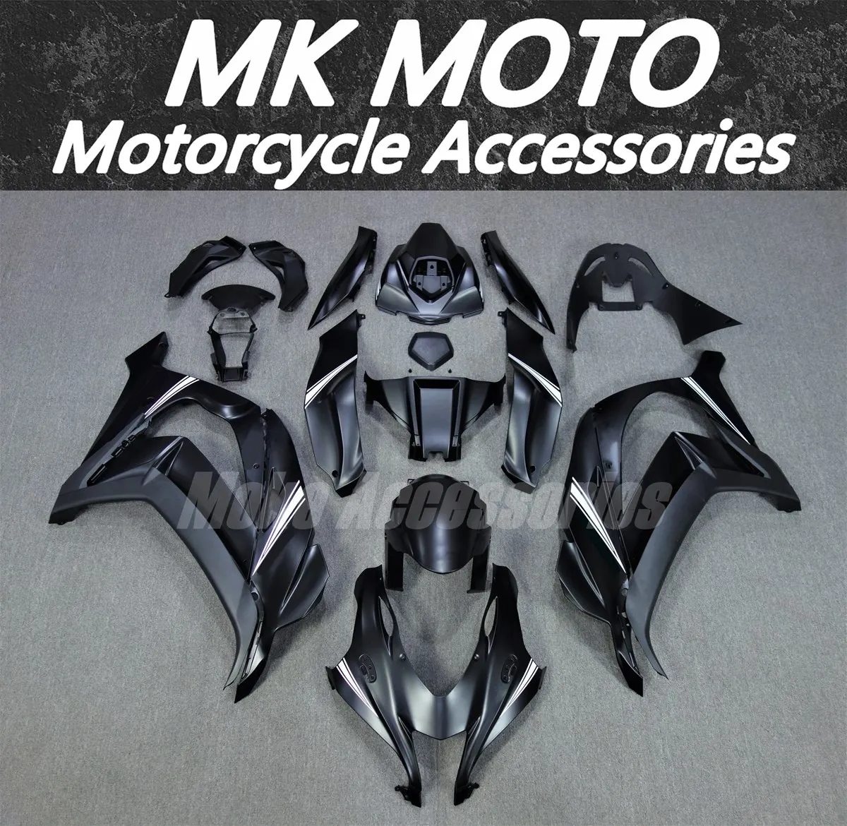 

Moke moto Motorcycle Fairings Kit Fit For zx-10r 2016 2017 2018 2019 2020 Ninja Bodywork Set ABS injection Black White New