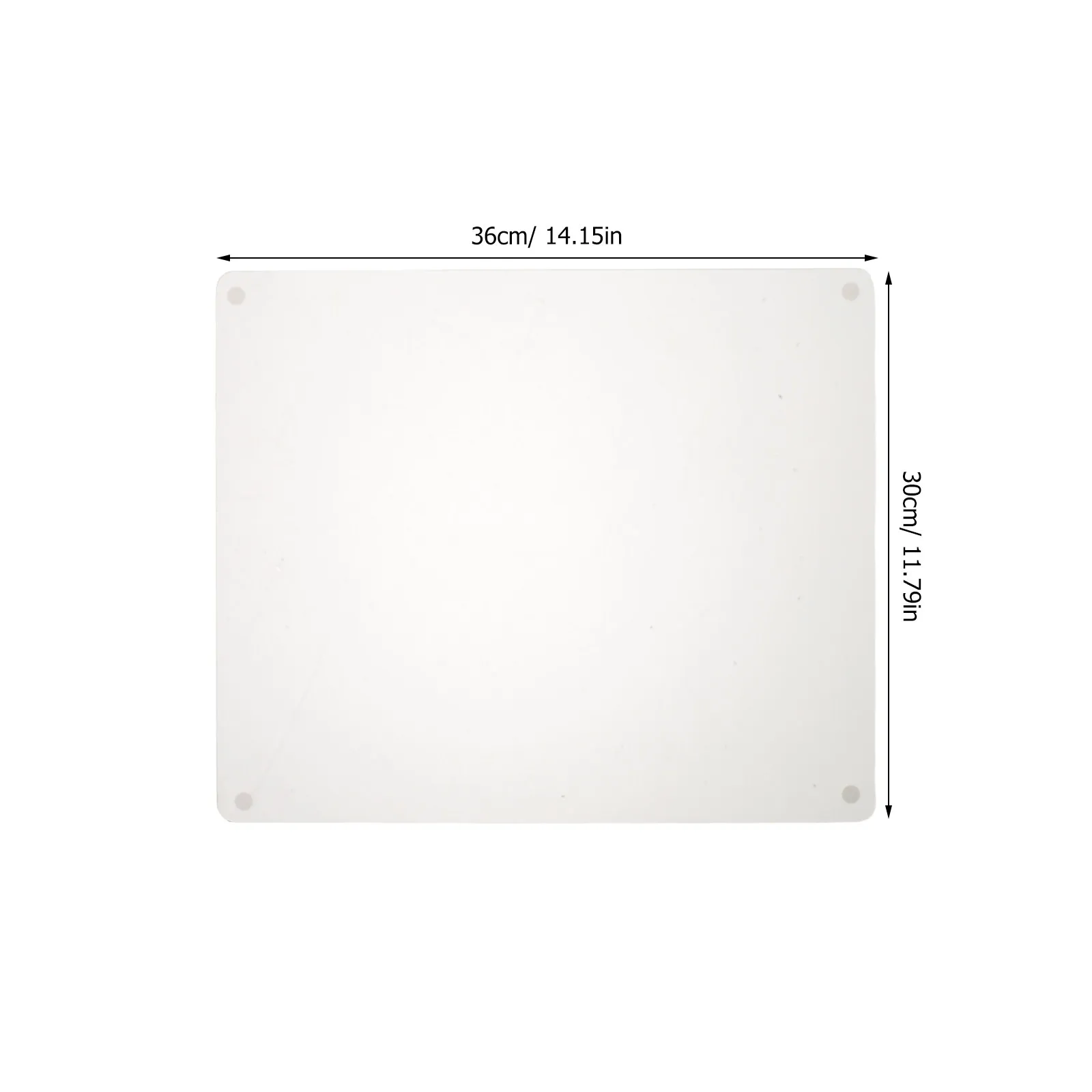 Frosted Glass Mouse Pad Clear Non Slip Transparent Desk Mat Gaming Office Laptop Work Home Computer Keyboard Decor 36x30