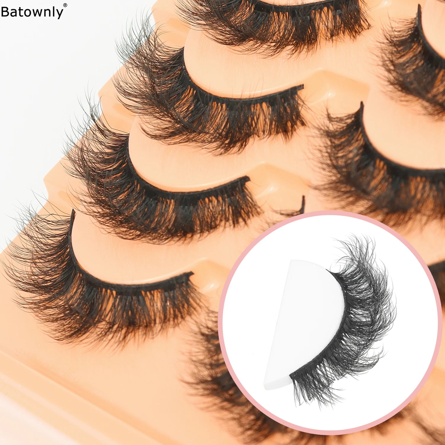 14 قطعة من الرموش الصناعية الكثيفة والرقيقة 18 ملم رموش صناعية على شكل عين القطة الطبيعية