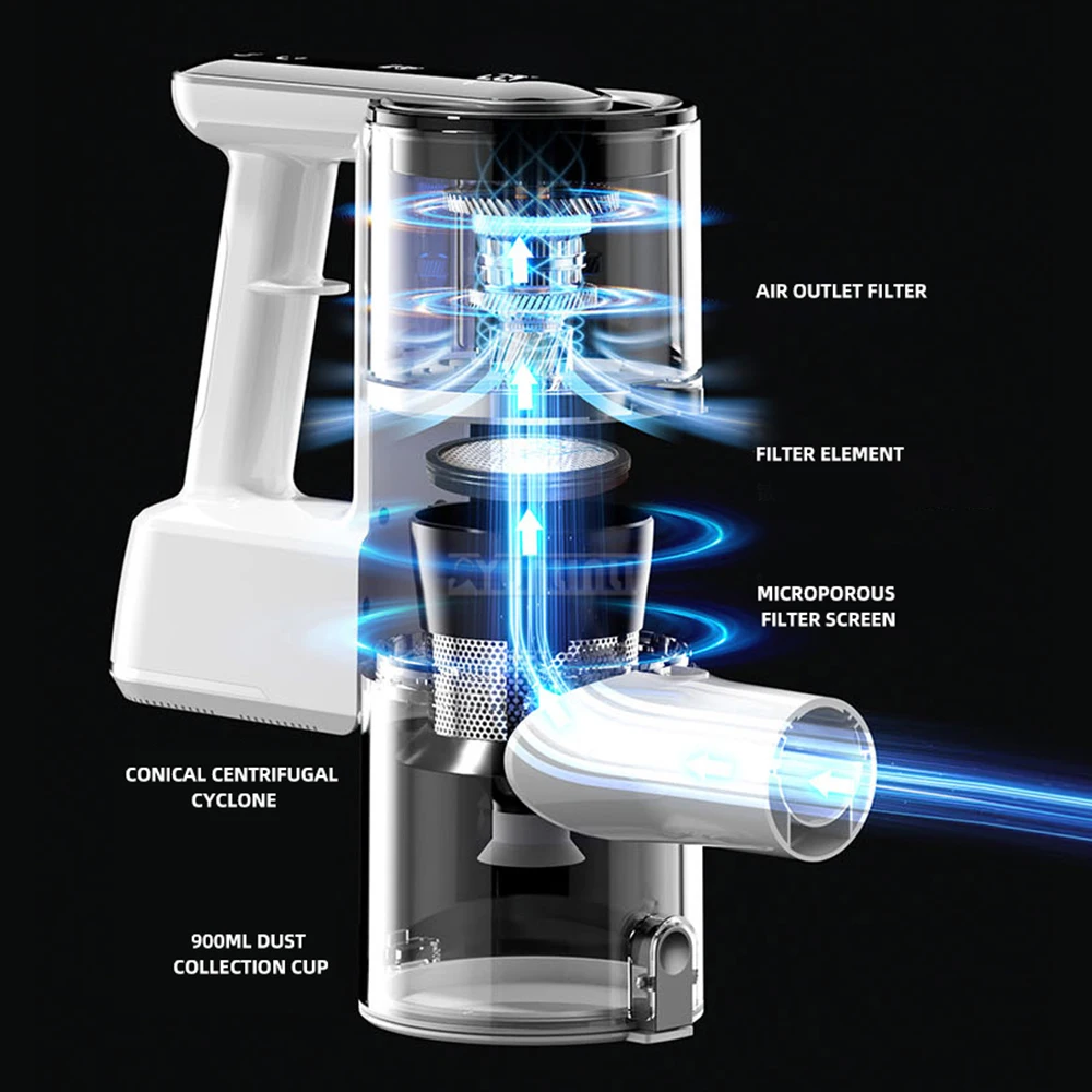 SLMY-2503 Wireless Handheld Folding Vacuum Cleaner 24V High Suction Household Portable Upright Cleaner for Home Use