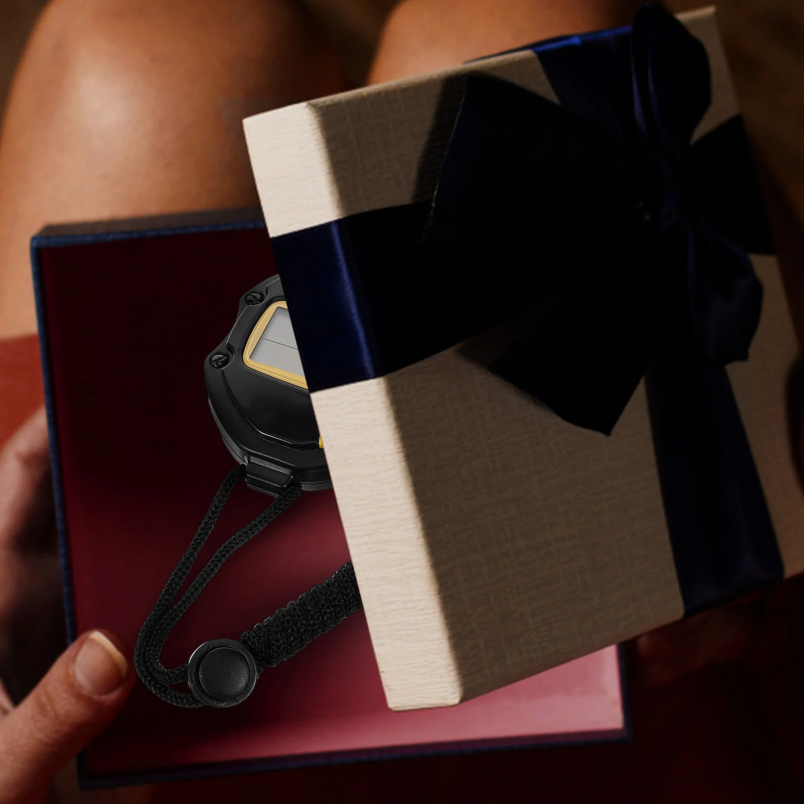 مؤقت ساعة توقيت رقمية للمدربين الرياضيين والحكام والجري والتمارين الرياضية واللياقة البدنية وتوقيت سبليت ومنبه محمول مقاوم للصدمات #3