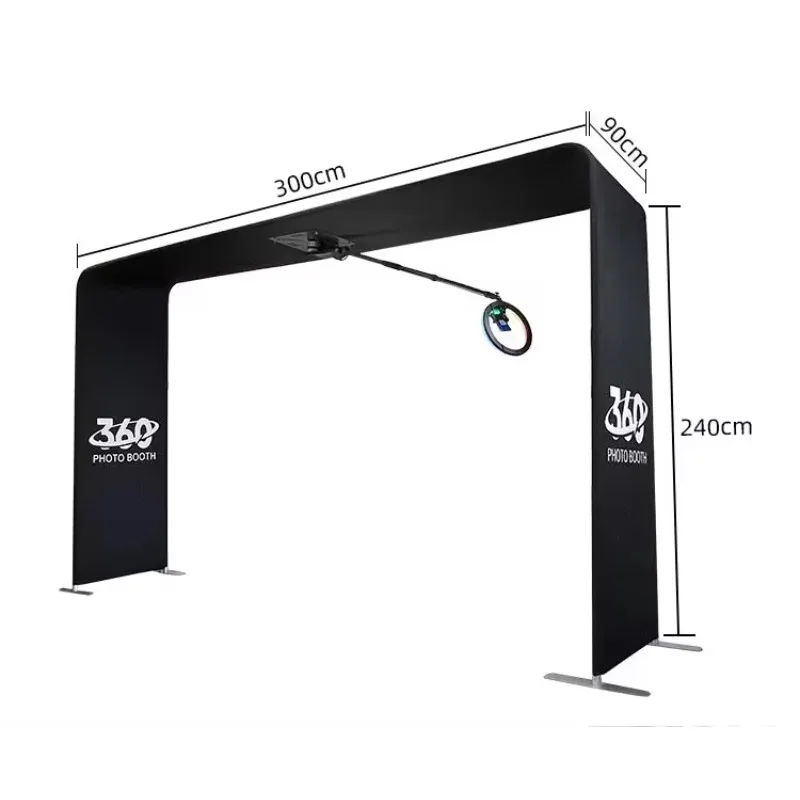 ZJW high-quality hot selling customized products Remote Control Selfie Sky Portable Overhead 360 Photo Booth Automatic Truss Top