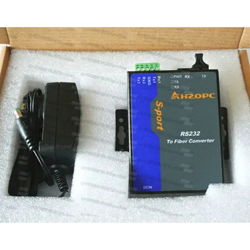 Industrial RS232 optical fiber converter optical terminal machine optical transceiver 2 way RS232 light cat SC single fiber