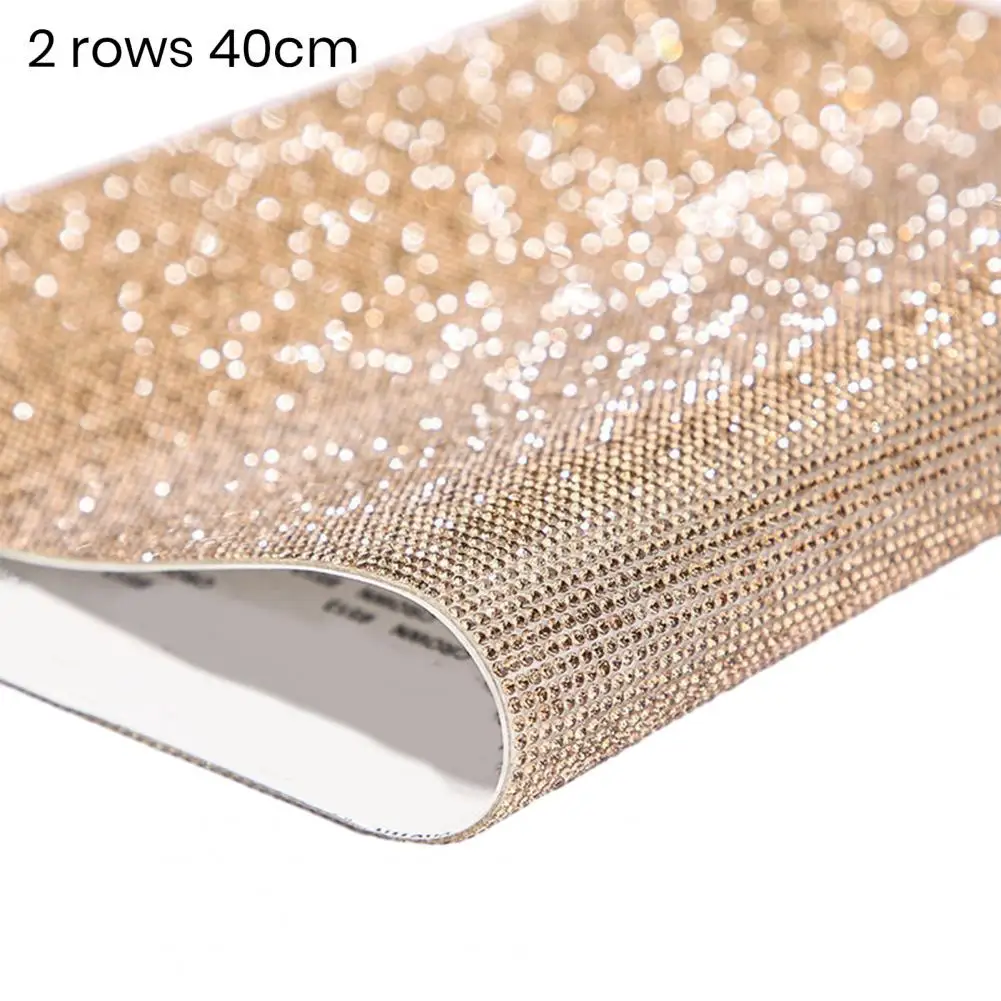 Great Stickiness Rhinestone Tape Sparkling Self-adhesive Rhinestone Tape Diy Crafts Gift Wrapping Party Decoration Supplies