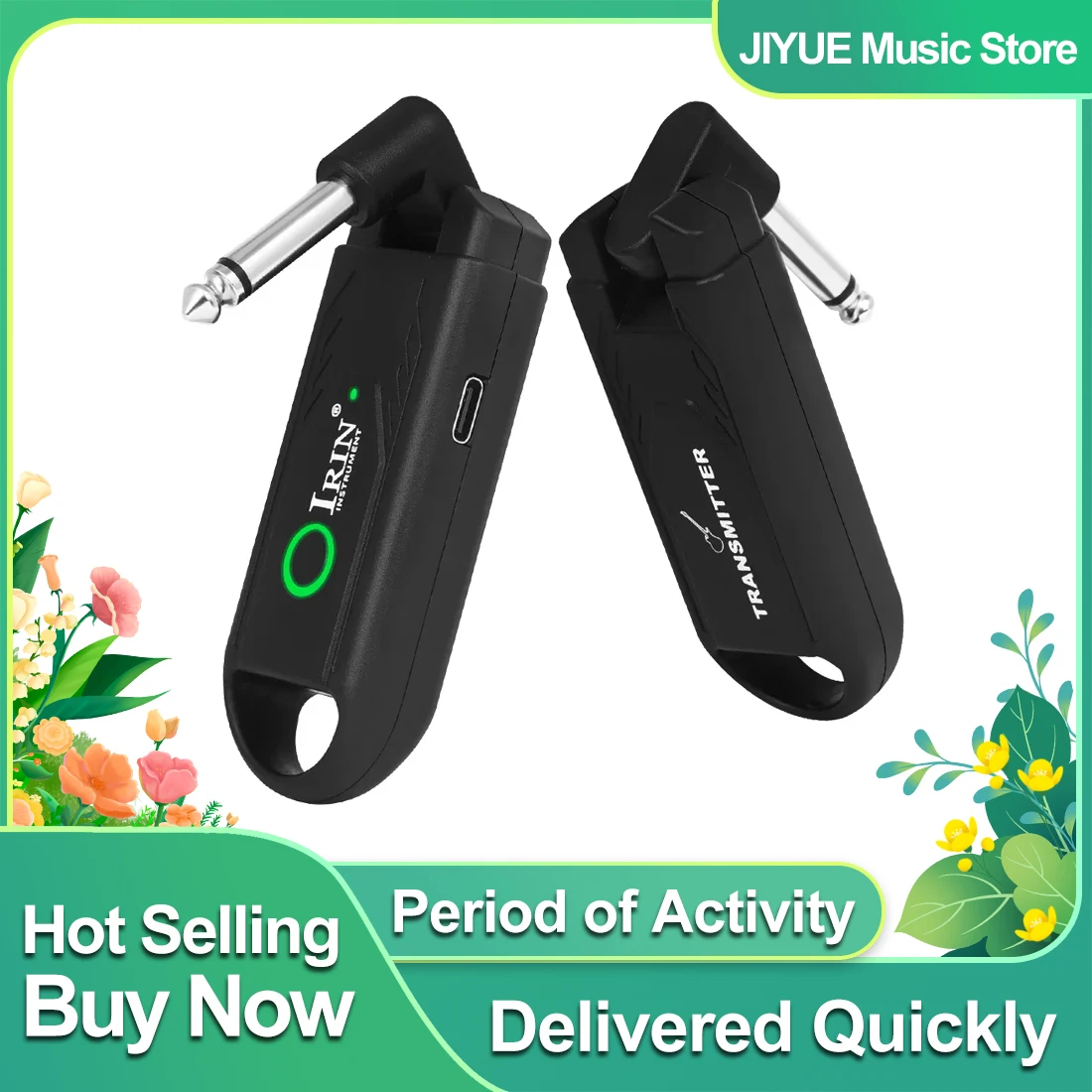 IRIN IN-70 Guitar Wireless Transmitter Receiver Sound Wireless System Reduced Noise Audio Transmission Guitar Instruments Parts