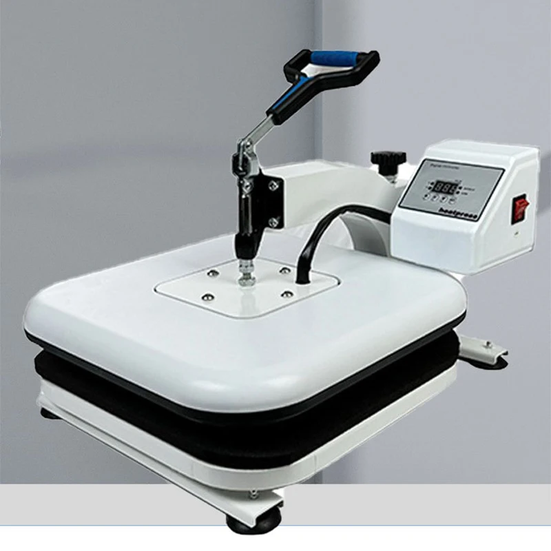 38x38cm Heat Press Machine Integrated Molded Housing Manual Oscillating Head 1200W Smart Temperature Control Heat Transfer Machi