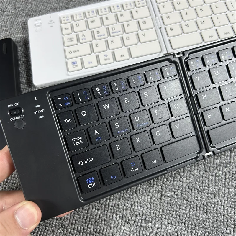 طوي سماعة لاسلكية تعمل بالبلوتوث ثنائي الوضع لوحة المفاتيح مقص القدم تصميم الأعمال المنزل استخدام مكتب الهواتف المحمولة لوحة المفاتيح العالمية #4