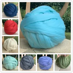 250g Roving Yarn 8cm Thick Coarse Imitation Wool Hand-woven ChunkyYarns Hand Knit Spinning DIY Crocheting Knitting Blanket
