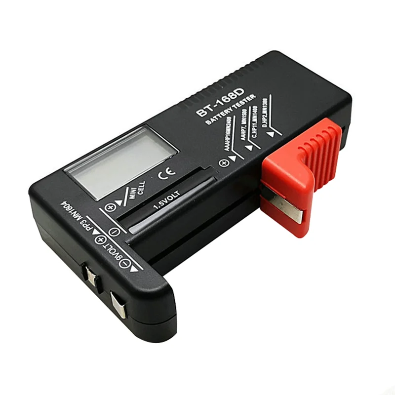 BT-168D Digital Battery Tester, Battery Tester Capacidade, AA, AAA, C, D, 9V, 1.5V