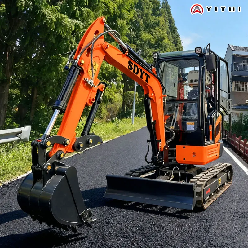 Hot Compact Easy-Operate Customized Mini Excavator - Hydraulic Digging Machine For Home Farm Garden Portable & Durable