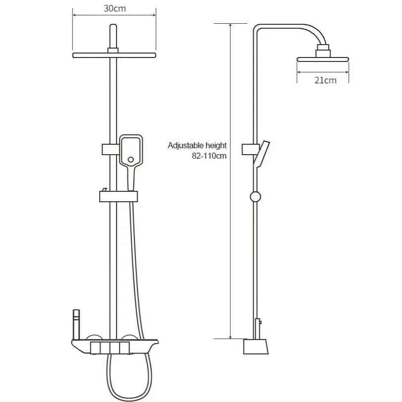 Bathroom Shower Faucet Set 4 Functions Digital Display Shower Thermostat Hot Cold Showers Mixer Pressure Discharge Copper Taps