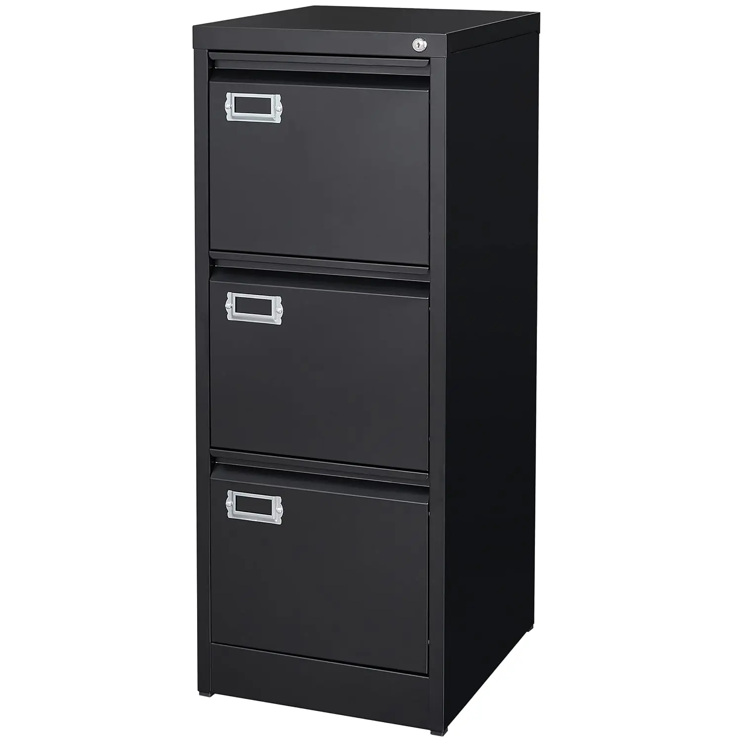Metal Vertical File Cabinet 3 Drawer Lockable A4 Legal Letter Size Office Home Narrow Storage, Customized
