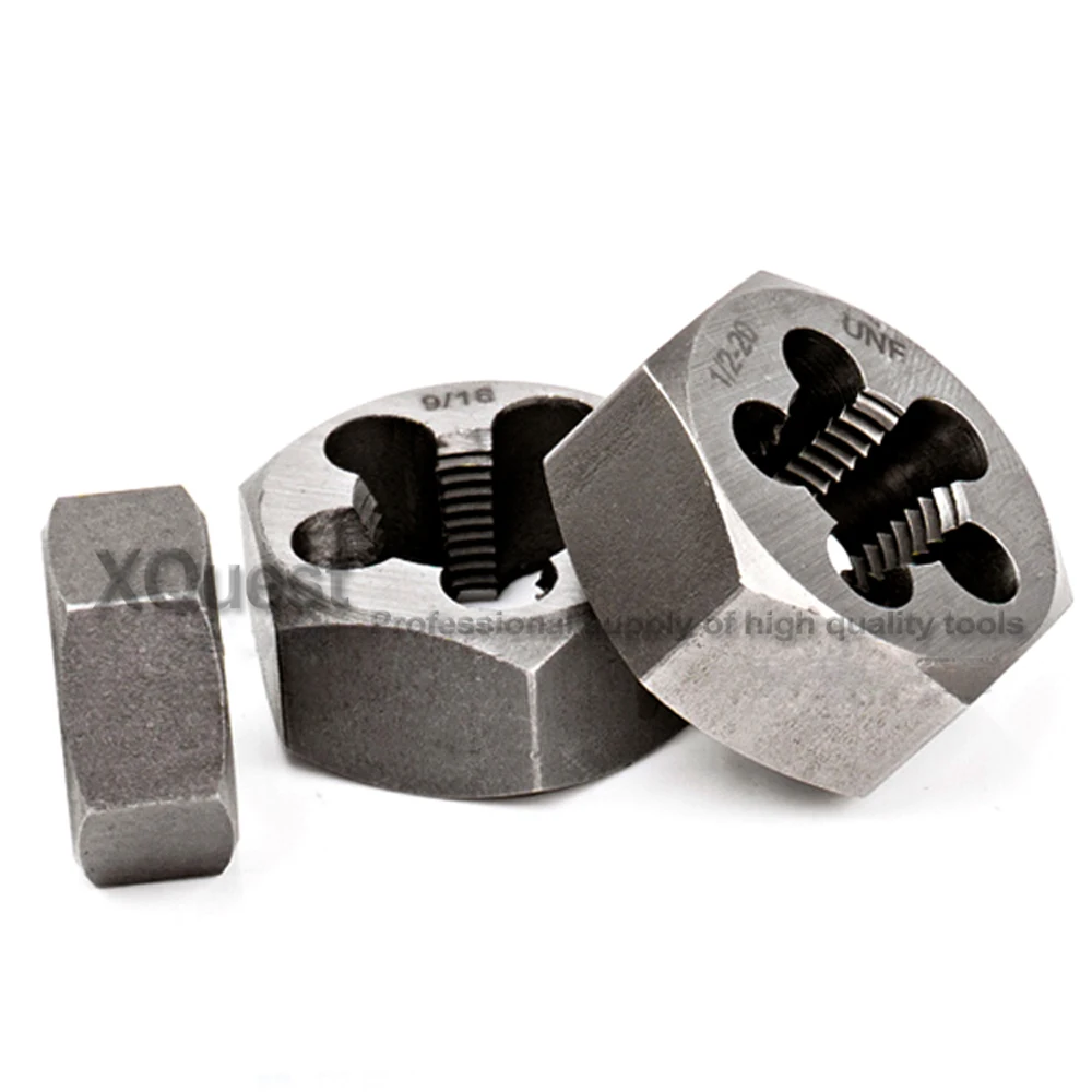 Imagem -03 - Mão Direita Unificou o Hexágono da Linha Morre Porcas Unc Unf 16 Encanta as Linhas de Corte Hexagonais dos Dados Porca Unc1 Unc5 16 a
