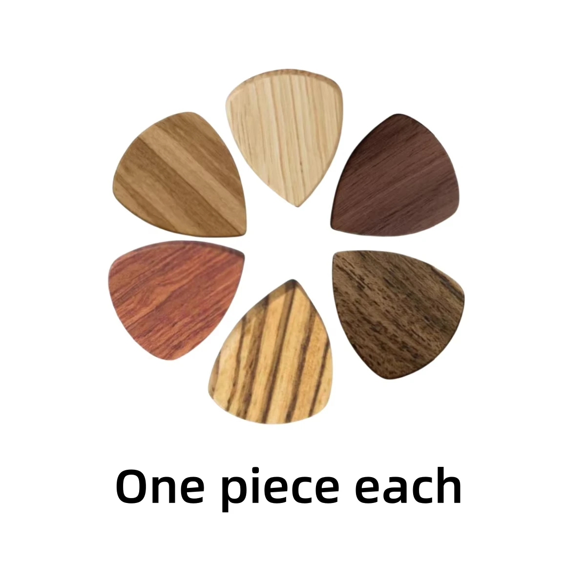 Miwayer 1Pc 2mm Solid Wooden Guitar Pick, Premium Wood Plectrum for Acoustic Electric and Bass Guitar Playing - view 6