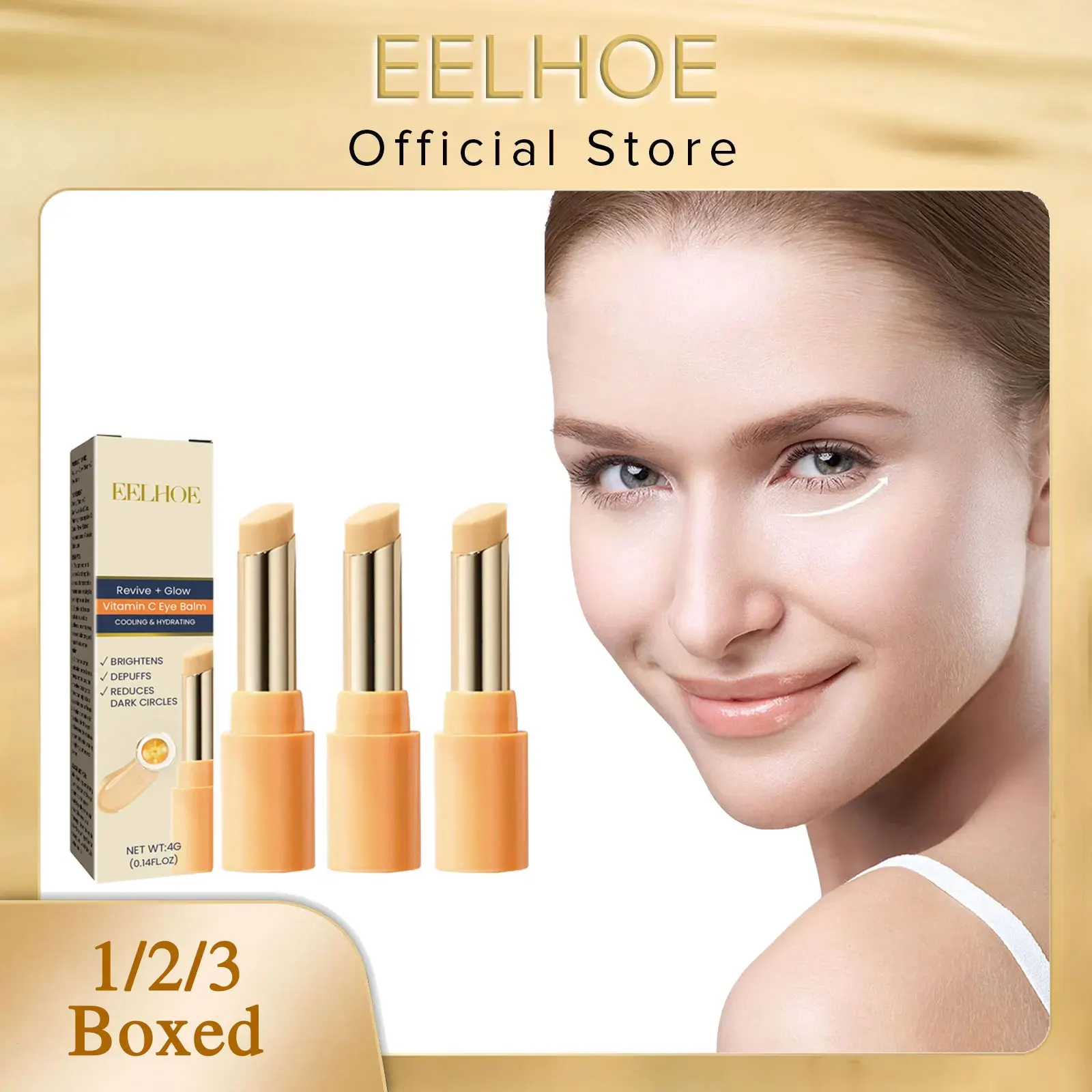 

​ EELHOE крем для глаз с витамином С, карандаш для удаления морщин, средство для удаления мешков под глазами, удаление темных кругов, глубоко питательный крем для глаз против отечности