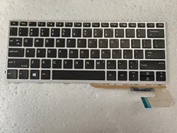 FOR HP EliteBook 730 G5 735 G5 735 G6 830 G5 830 G5 836 G5 HSN-I12C -I30C Keyboard US Backlit silver frame no point