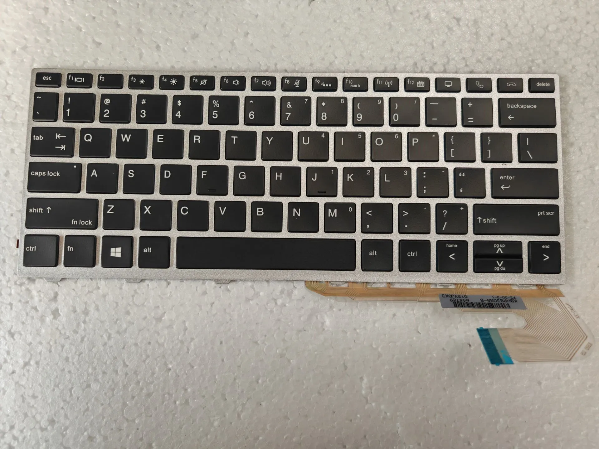 FOR HP EliteBook 730 G5 735 G5 735 G6 830 G5 830 G5 836 G5 HSN-I12C -I30C Keyboard US Backlit silver frame no point