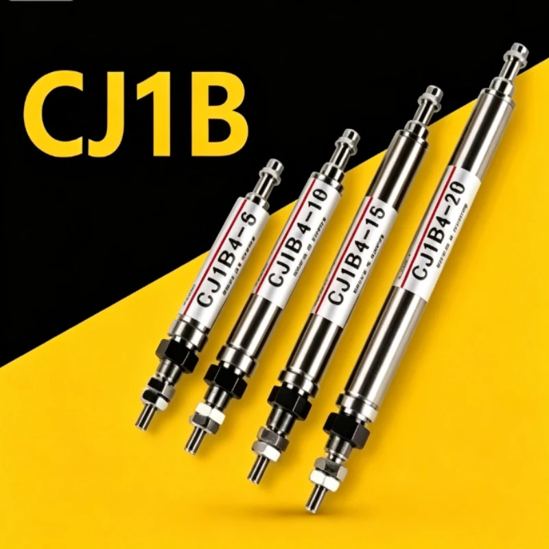 1pcs Mini Pneumatic Cylinder Single Acting Needle Type SMC-Type CJ1B4-5 4-10 4-15 4-20 SU4 Compact Aluminum Air Cylinder