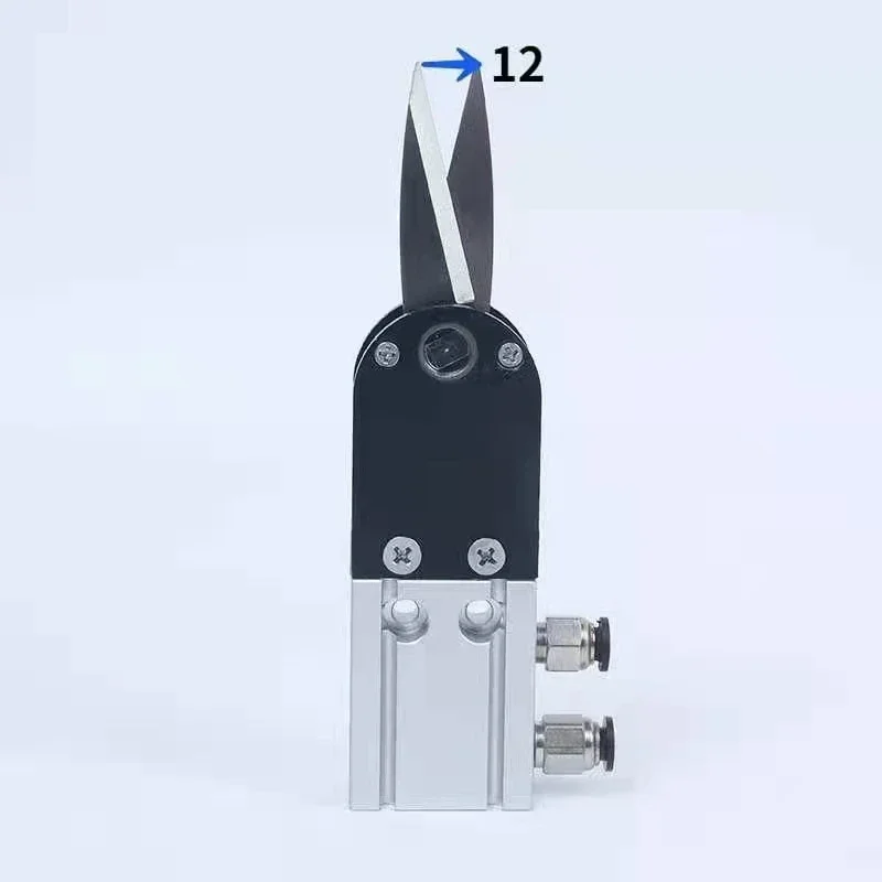 HS56 40 25 Stock Ear Scissors Double Action Automation Cylinder Cutter Air Pneumatic Scissor AM10 for Mask Making Machine