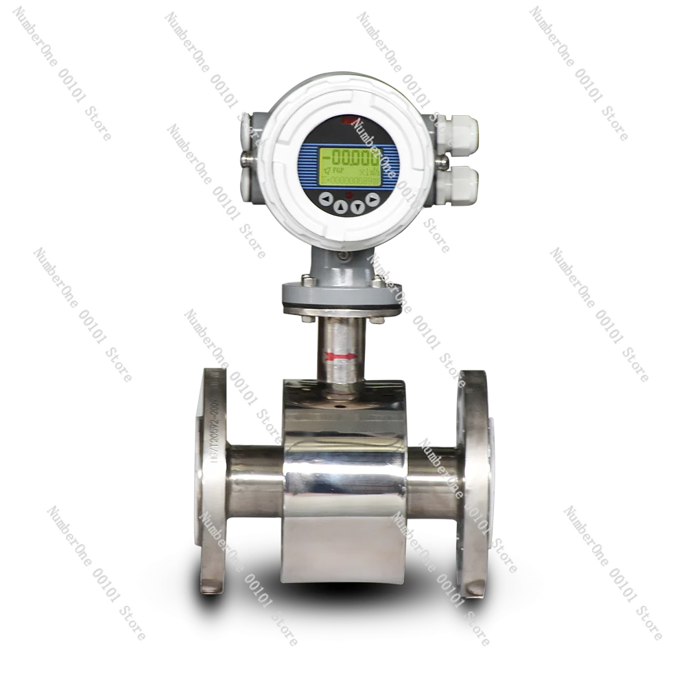 2 Inch 50mm SS316 Digital Flow Meter, Corrosion Resistant Electromagnetic Flowmeter for Pool Water Treatment
