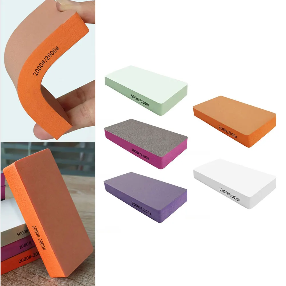 1PC Polishing Sponge Block 1000/2000/3000/5000/1000Grit Wall Grinding Sponge Sand Block Sandpaper Sand Brick Abrasive Tool