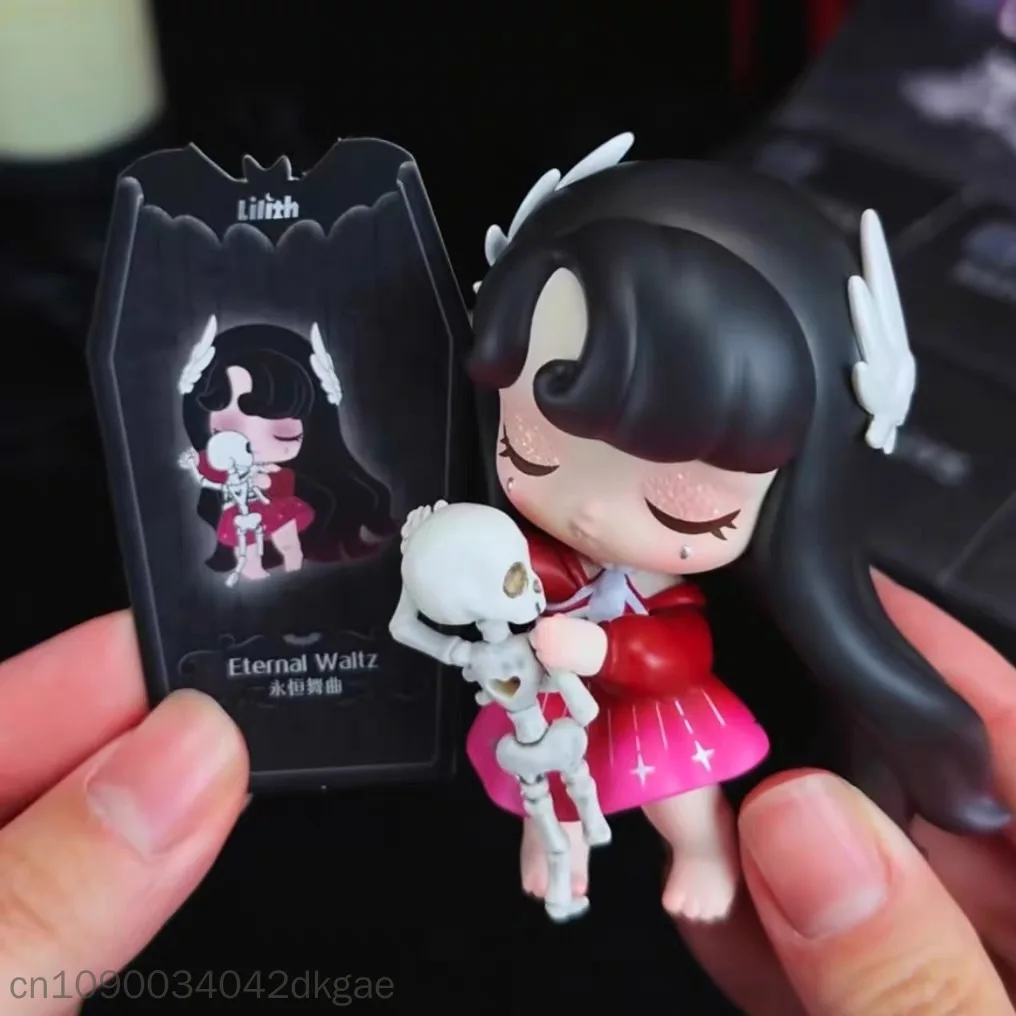 52Toys Genuine Lilith Midnight Shadow Blind Box Gothic Dark Style Figure Ornament Trendy Collectible Doll Model Creative Gift view 3