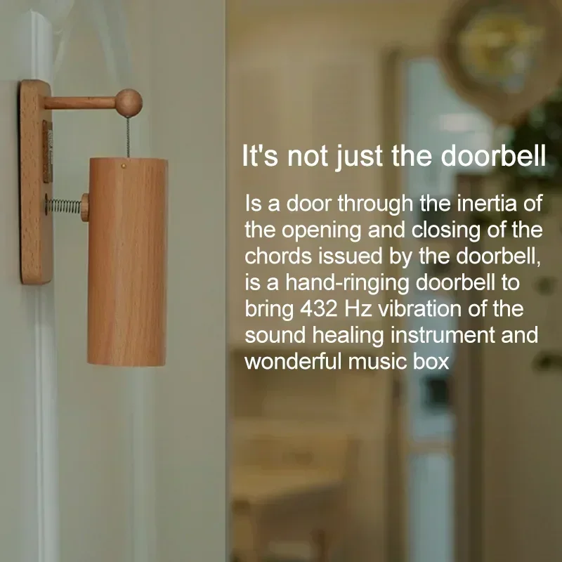 Eco-Friendly Wood-Made 432Hz Doorbell Chime Music Chords for Home Business Entrance Fridge Chimes Perfect Housewarming Gift