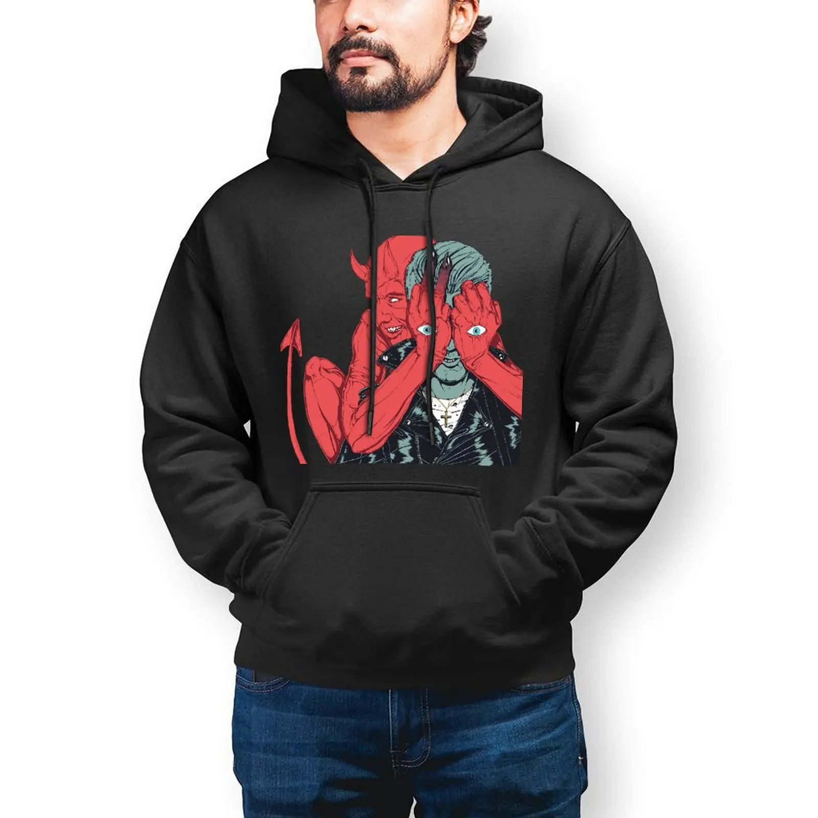 

Queens Of The Stone Age Streetwear Hoodies Winter Queens Of The Stone Age Aesthetic Pullover Hoodie Oversized Loose Sweatshirts