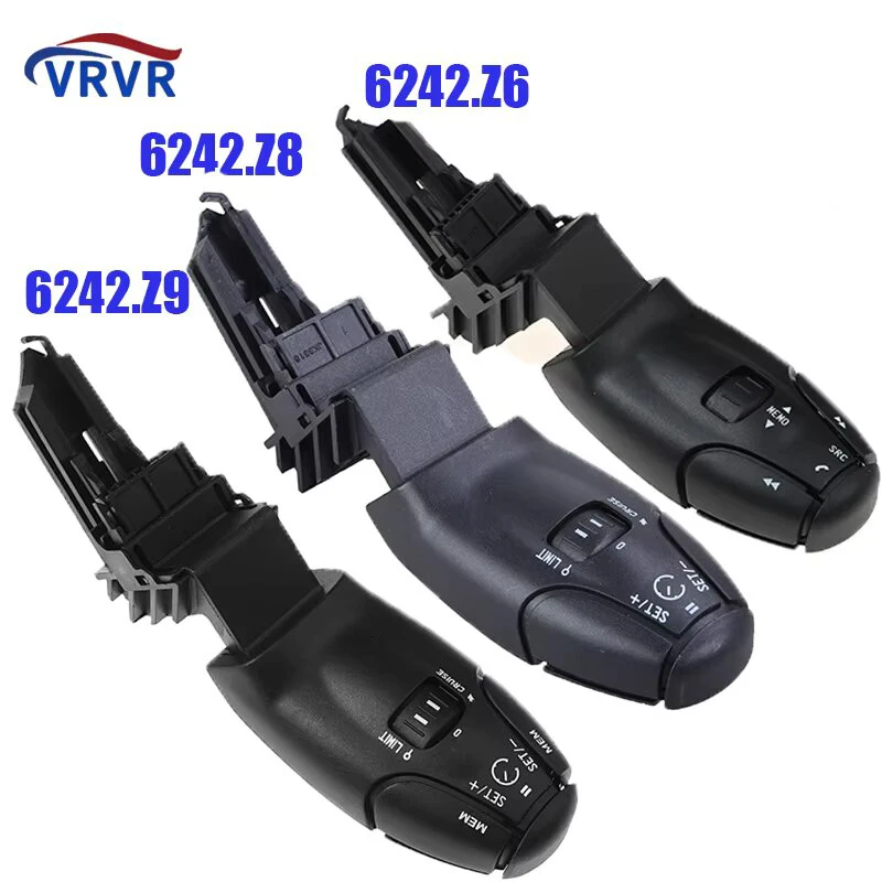 VRVR 6242.Z6 6242.Z8 6242.Z9 Cruise Control Switch For Peugeot 207 208 307 406 Partner Citroen