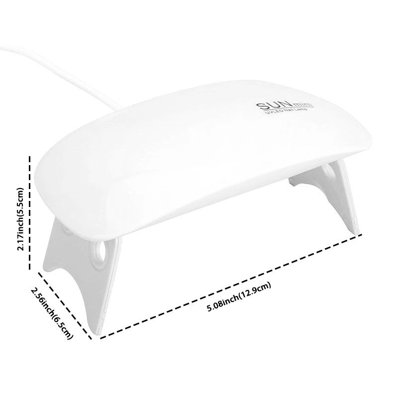 مصباح خبز صغير لتجفيف طلاء الأظافر، واجهة USB، مصباح معالجة بالضوء، مصباح أظافر صغير