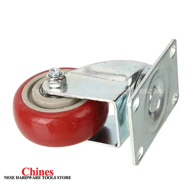 

3-inch furniture wheels, PVC red universal wheels, rotating wheels, roller platform, small car accessories