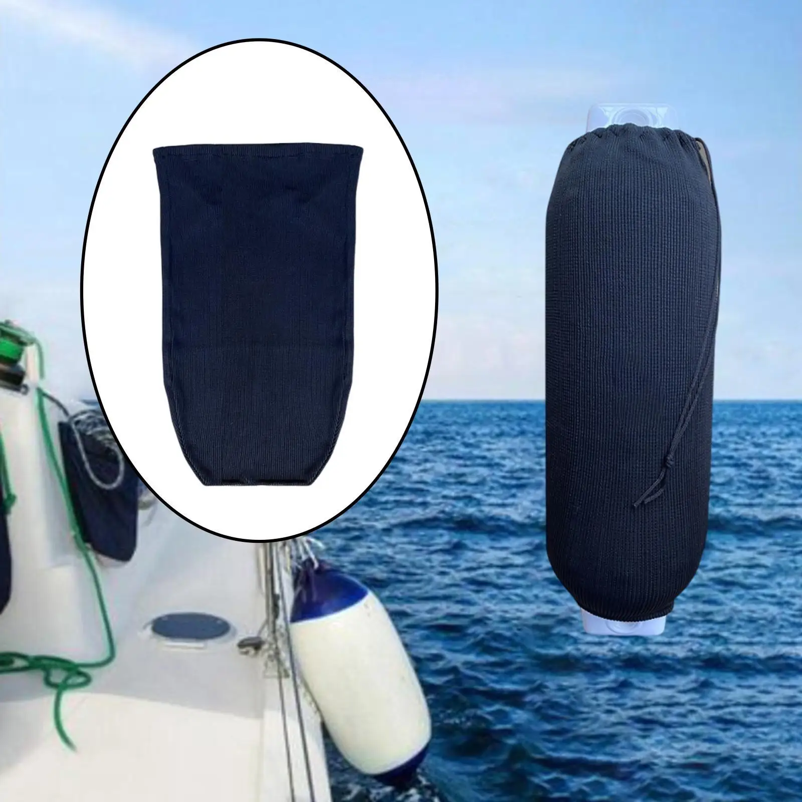 Versatile Boat Fender Cover for Yacht Docking Protection Stretch Acrylic Sock Anti Scuff Marine Bumper Protector Heavy Duty