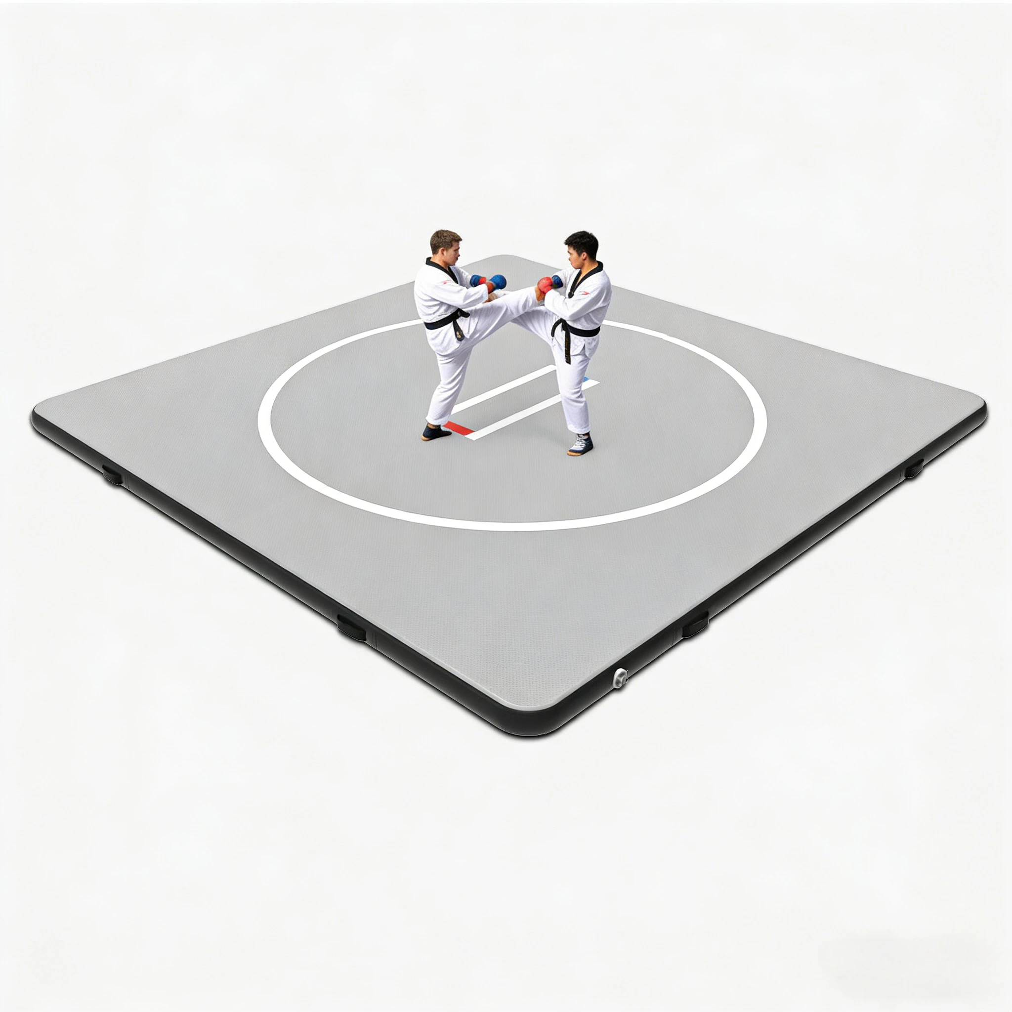 3*3M Professionelle Tragbare PVC Aufblasbare Faltbare 10cm Dicke BJJ MMA Kampfsport Judo Ringermatte für Fitness-Studios