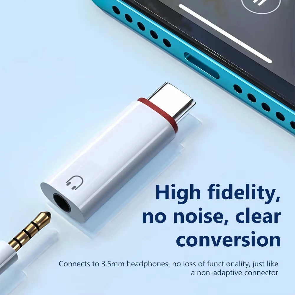 NNBILI Type c To 3.5mm Earphone Adapter 3.5 Jack USB C Audio Converter for iPhone 15 Samsung USB C to 3.5mm Headphone Connector