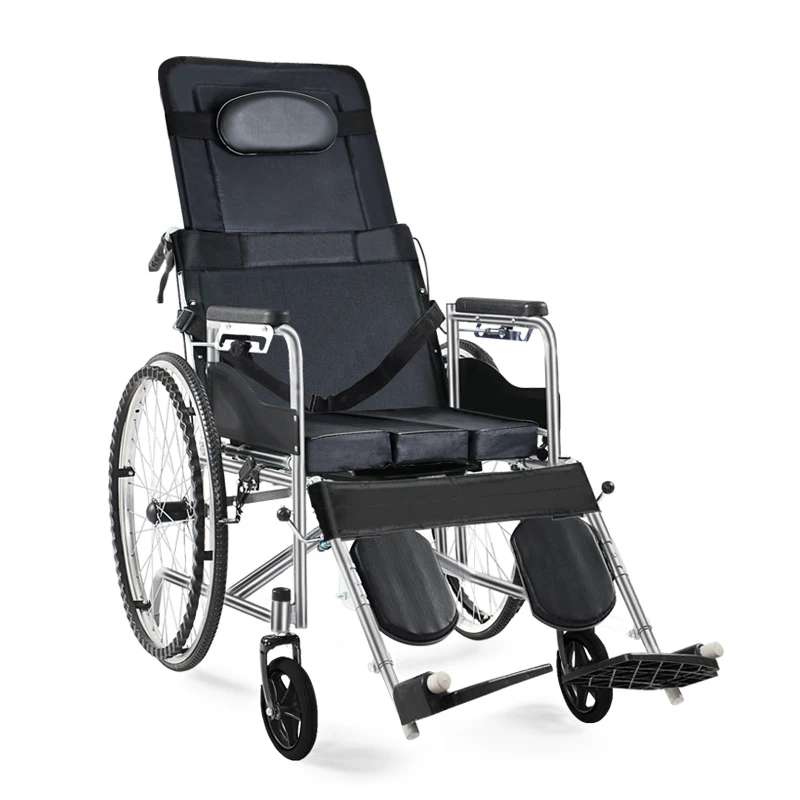 الكراسي المتحركة اليدوية كبار السن النقل كراسي عجلات خفيفة الوزن كرسي المسنين مع عجلات للمعاقين #6