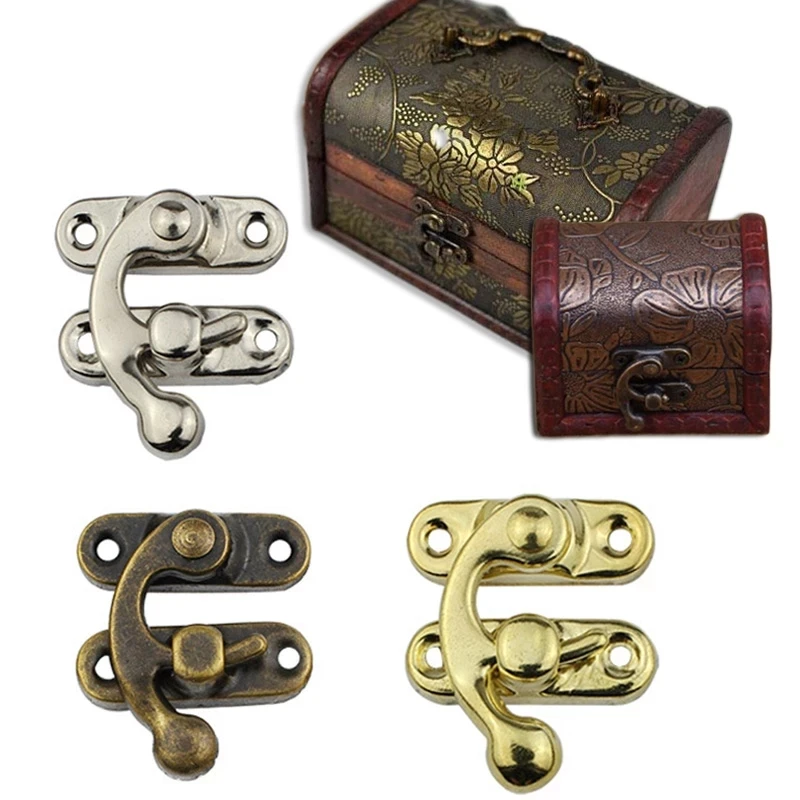 4pcs Box Toggle Latch Hasp Hook Lock Closure for Wooden Jewelry Chest Gift Wine Case Leather Bag Handbag Suitcase