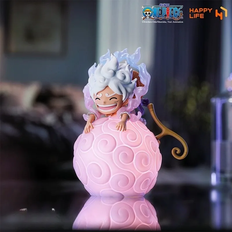 En stock, figura de luz nocturna activada por voz de la serie Devil Fruit de una pieza, Luffy Ace Robin Joe, juguetes de regalo sorpresa de selección múltiple