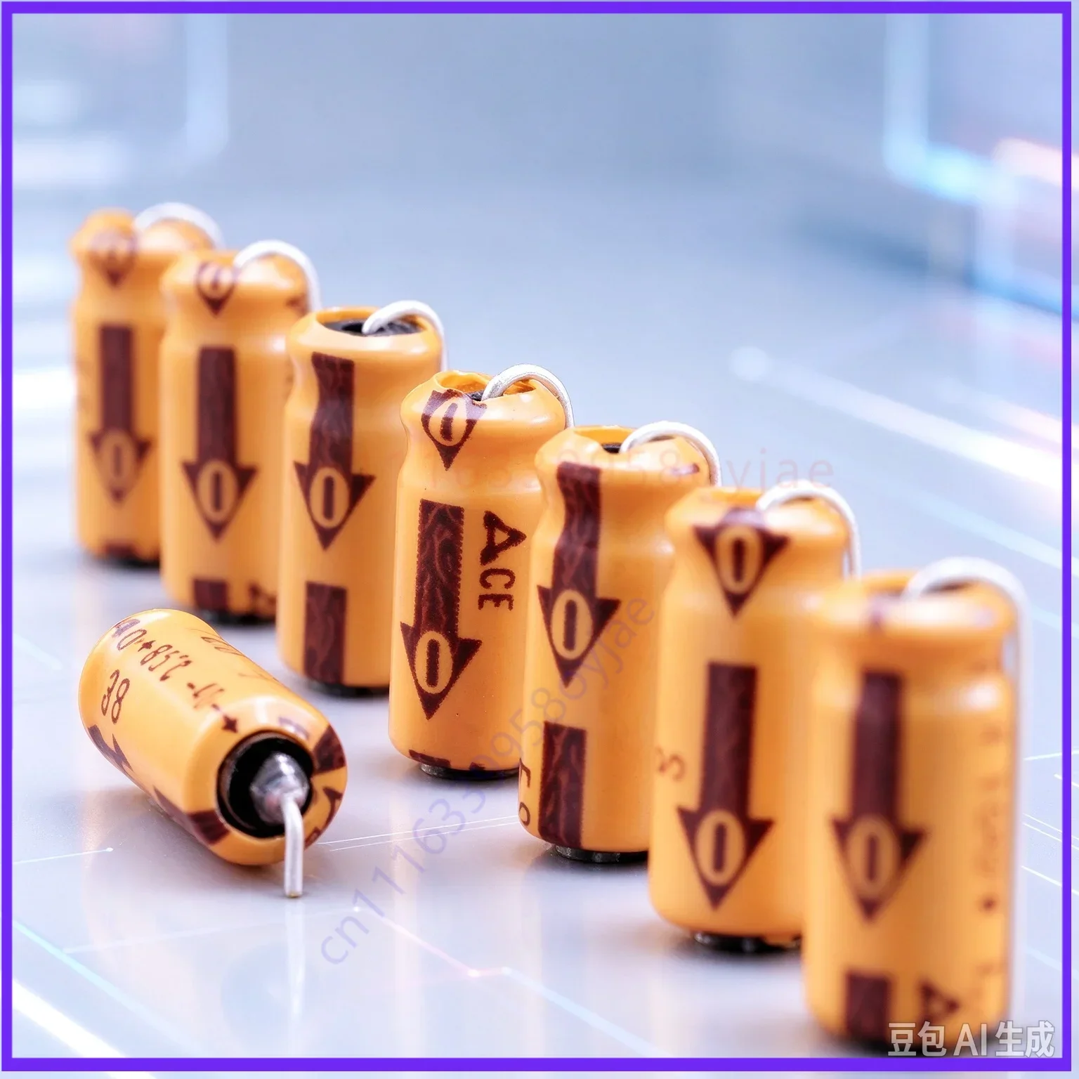 20pcs for Original Japan Vintage Panasonic Orange Axial Hi-Fi Audio Coupling Capacitor 100V1UF