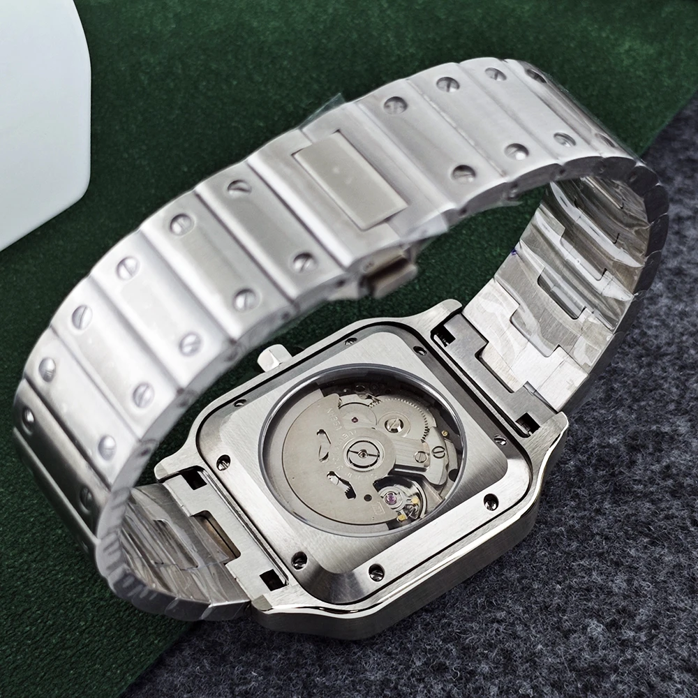 Zegarek NH35 czas to pieniądz zegarek 38mm ze stali nierdzewnej zegarek z własnym logo odpowiedni do mechanizmu NH35